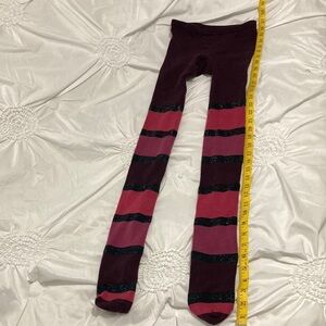 Witchy Tights Purple Stripes OS